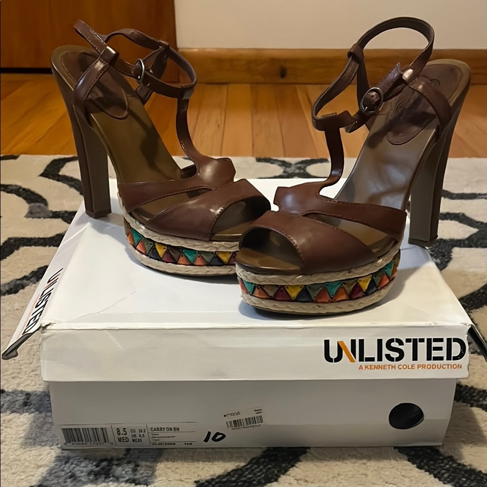 Unlisted by Kenneth Cole Brown Platform Heels